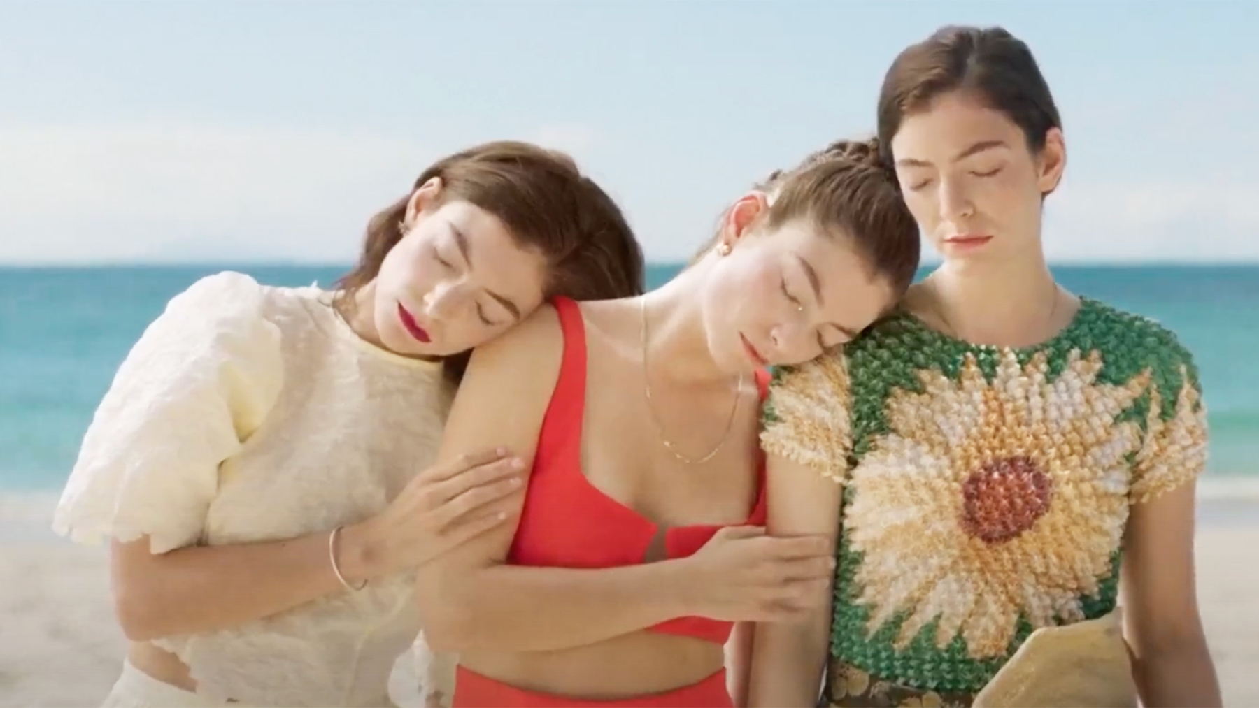 Three [Check Notes] Versions of Lorde Hit the Beach in New Video