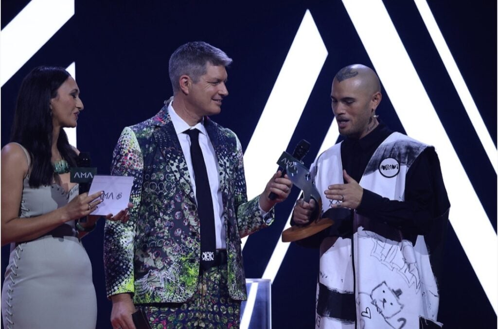 Stan Walker at the 2025 Aotearoa Music Awards
