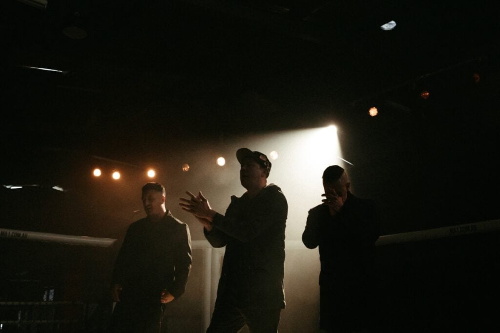 Hilltop Hoods on the set of their "Never Coming Coming Home" music video