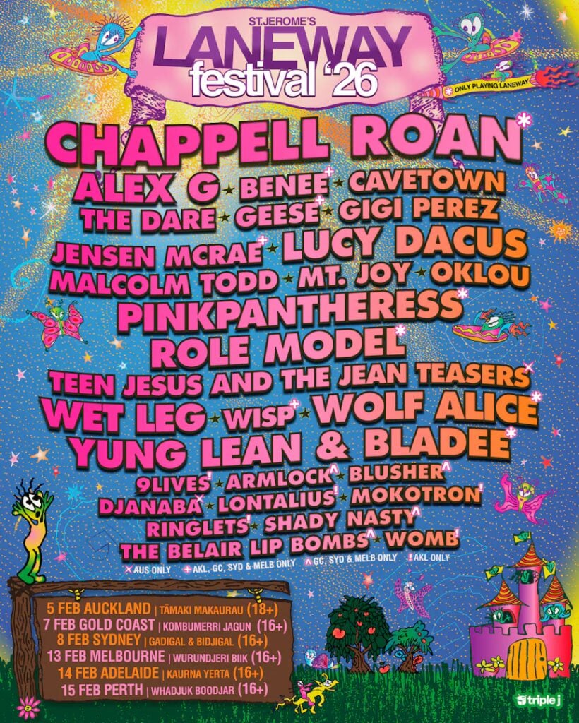 The 2026 Laneway Festival lineup