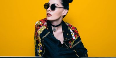 Recording artist Bishop Briggs dressed to impress.