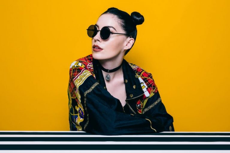 Recording artist Bishop Briggs dressed to impress.