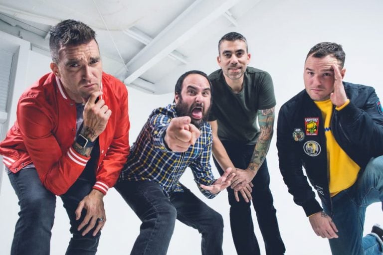 Jordan Pundik, Chad Gilbert, Ian Grushka and Cyrus Bolooki of New Found Glory