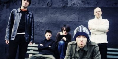 Radiohead in 1997, around the release of OK Computer