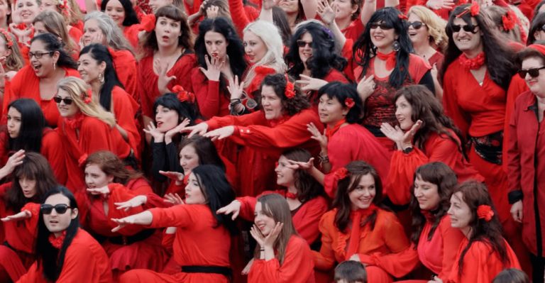 kate bush flash mob sydney park 2016