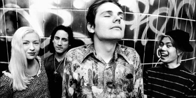 The Smashing Pumpkins in 1995 - from left, D'arcy Wretzky, Jimmy Chamberlin, Billy Corgan and James Iha