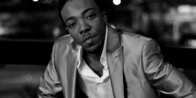 PEVEN EVERETT press shot black and white
