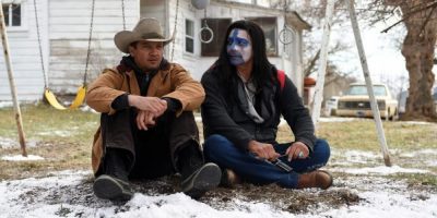 Jeremy Renner and Gil Birmingham in Wind River