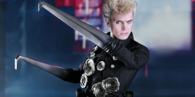 Billy Idol's head on the Terminator T-1000's body