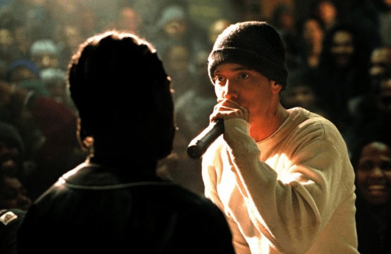 Eminem battling in 8 Mile