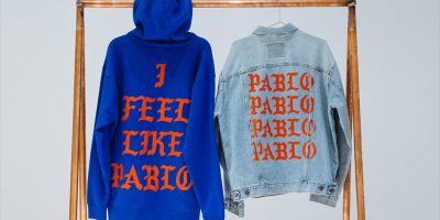 Selection of Kanye West's 'Life Of Pablo' merch from his 2016 pop-up stores.