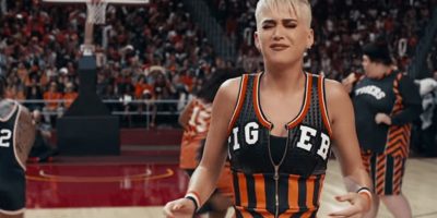 Katy Perry in the film clip for 'Swish Swish'