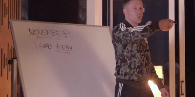 Macklemore in a screenshot from the trailer to his new album 'GEMINI'