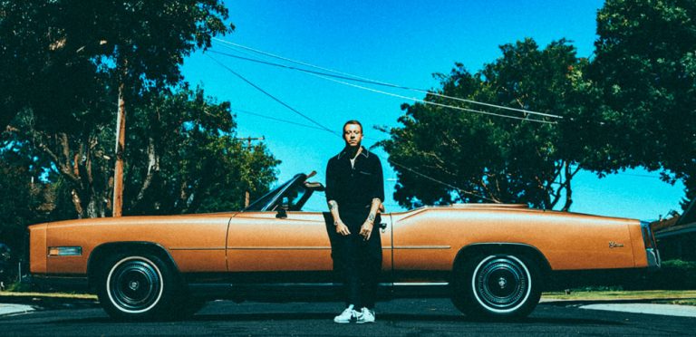 macklemore 2017 gemini artwork press shot orange car