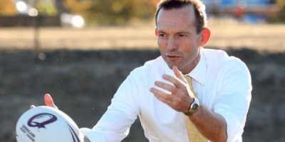Tony Abbott footy