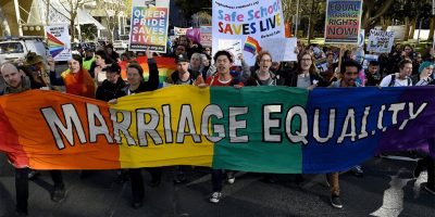 Image of marriage-equality marches in Sydney