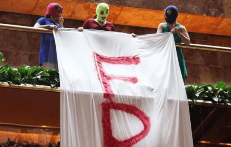 Pussy Riot storm Trump Tower in NYC