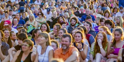 The crowd at the AGL Perfect Light Film Festival