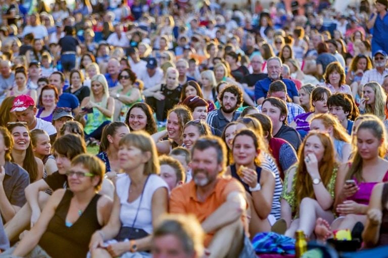 The crowd at the AGL Perfect Light Film Festival