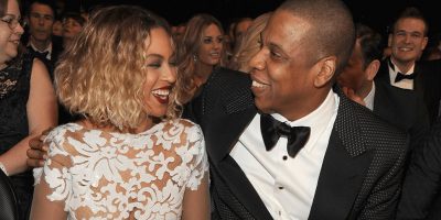 Beyoncé and Jay-Z pictured together.