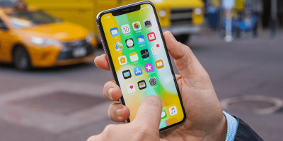 Image of the Apple iPhone X in use, one of 2017's best-selling tech gadgets