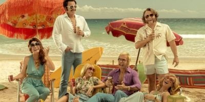 The cast of Stephen Elliott's new film Swinging Safari