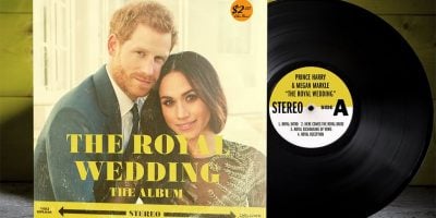 Mocked-up image of the vinyl edition of the Royal Wedding album on vinyl