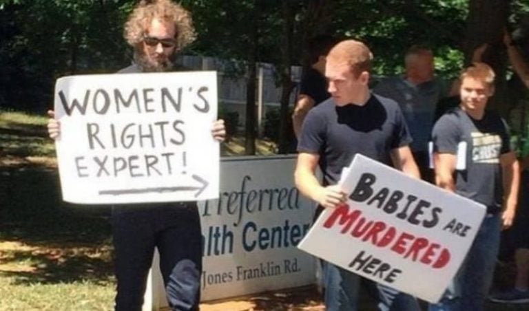 abortion protest