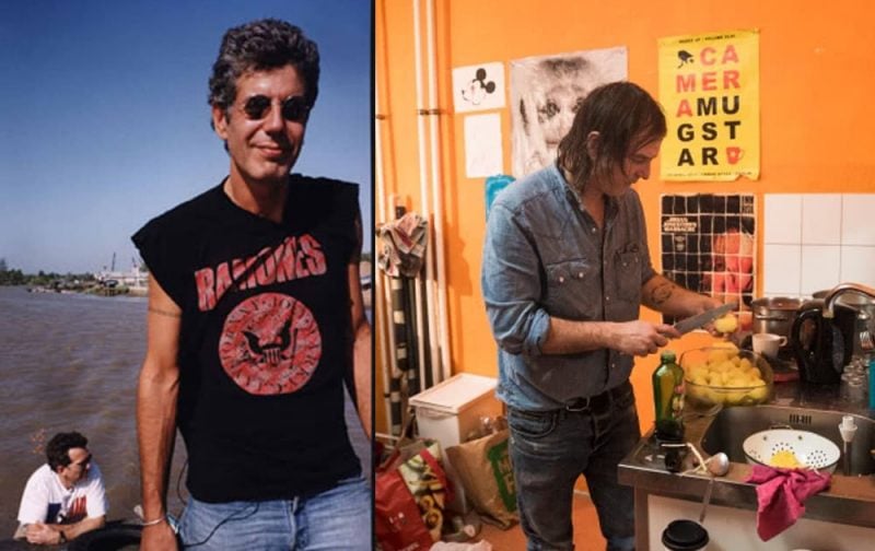 Anthony Bourdain and Anton Newcombe