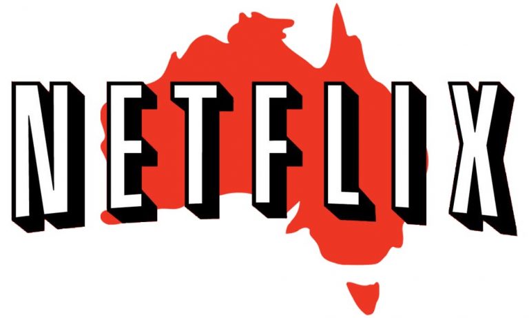 netflix-australia map red aus white text