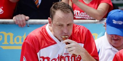 Hot dog eating world record holder Joey 'Jaws' Chestnut