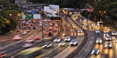 Traffic on a Sydney road