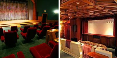 The extravagant home cinemas of Hollywood's elite