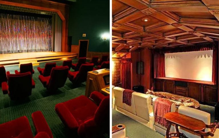 The extravagant home cinemas of Hollywood's elite