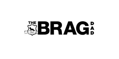 brag dad logo black and white