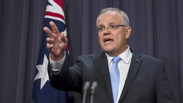 Australian Prime Minister Scott Morrison who has called for a suspension of livestreaming