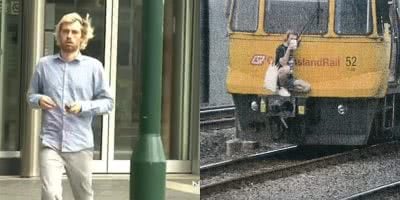 Brisbane alleged train surfer Joseph Michael Burke. Credit: Seven.