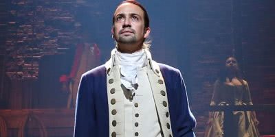 Lin-Manuel Miranda in the title role of 'Hamilton'