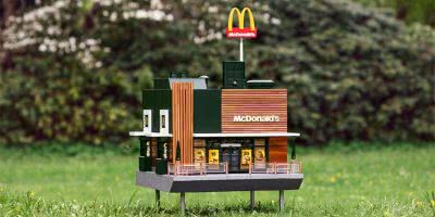 Image of the Swedish bees-only McDonald's, McHive