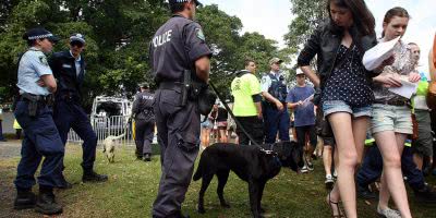 Photo of NSW Police at a music festival