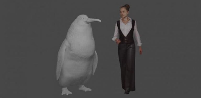 Giant penguin