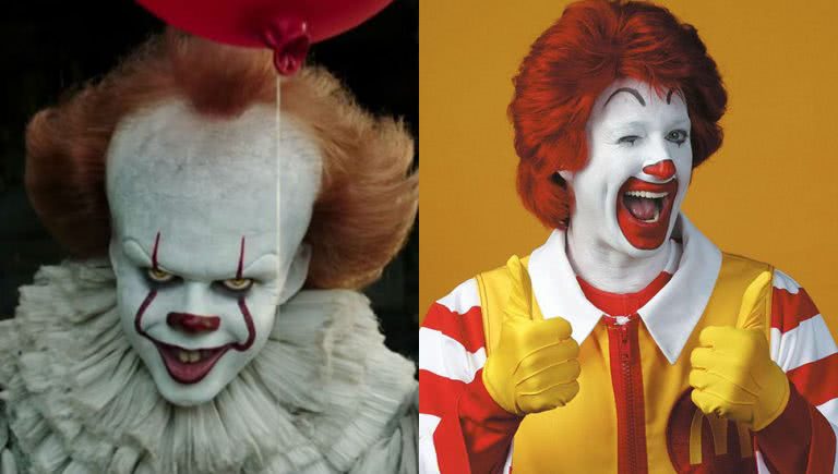 Ronald McDonald and Pennywise