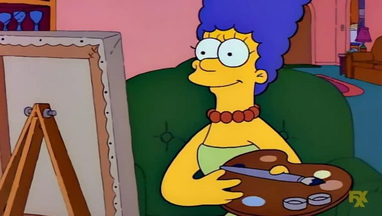 marge-simpson-painting the simpsons