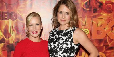 Angela Kinsey and Jenna Fischer from The Officee