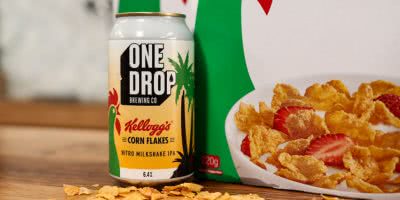 Kellogg's Corn Flakes Nitro Milkshake IPA Product Shots