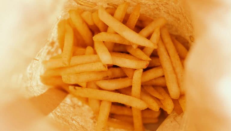 photograph of delicious chips in a bag