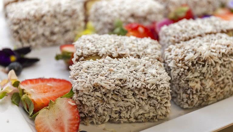 Typical Aussie snack food - Lamington