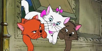 Screenshot of cats from Disney's Aristocats 1970