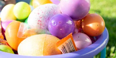 Photo of an Easter Bunny basket chock full of treats