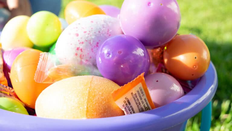 Photo of an Easter Bunny basket chock full of treats